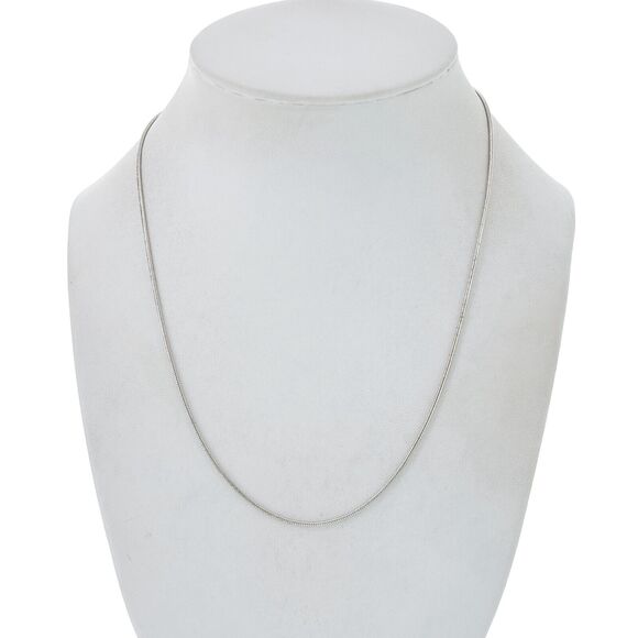 Vintage Italy Sterling Silver 925 1.2mm Snake Chain Necklace 18" - Picture 1 of 3